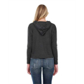 Picture of Ladies' 4.3 oz., CVC Cropped Hoodie T-Shirt