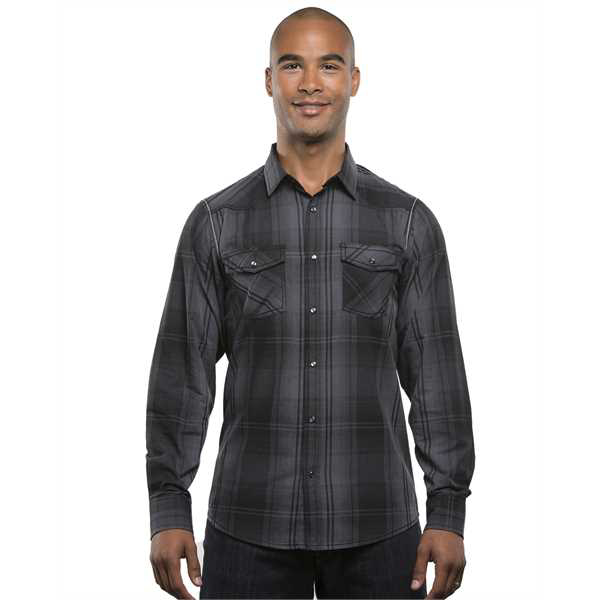 Picture of Men's Long-Sleeve Western Plaid Shirt