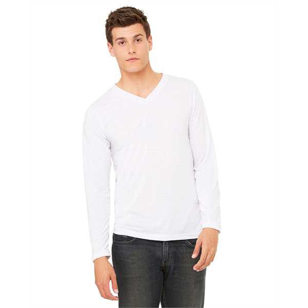 Picture of Unisex Jersey Long-Sleeve V-Neck T-Shirt