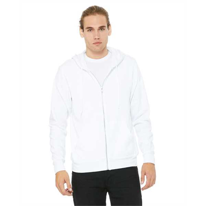 Picture of Unisex Poly-Cotton Sponge Fleece Full-Zip Hooded Sweatshirt