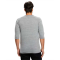 Picture of Unisex 4.9 oz. 3/4-Sleeve Triblend Raglan Henley