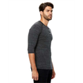 Picture of Unisex 4.9 oz. 3/4-Sleeve Triblend Raglan Henley