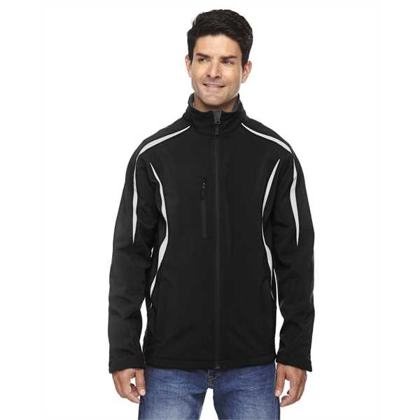 Picture of Men's Enzo Colorblocked Three-Layer Fleece Bonded Soft Shell Jacket