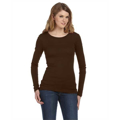 Picture of Ladies' Sheer Mini Rib Long-Sleeve T-Shirt