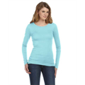 Picture of Ladies' Sheer Mini Rib Long-Sleeve T-Shirt