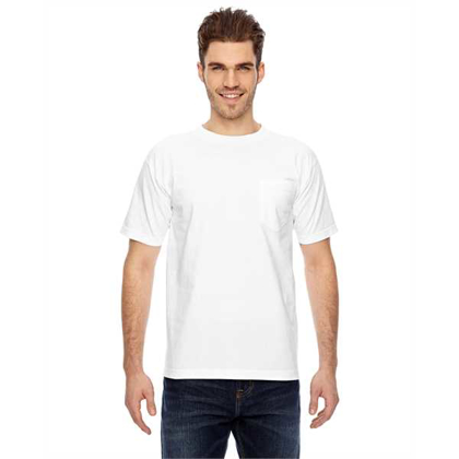 Picture of Adult 6.1 oz., 100% Cotton Pocket T-Shirt