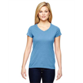 Picture of Ladies' Vapor® Cotton Short-Sleeve V-Neck T-Shirt