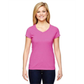 Picture of Ladies' Vapor® Cotton Short-Sleeve V-Neck T-Shirt