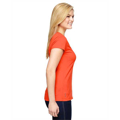 Picture of Ladies' Vapor® Cotton Short-Sleeve V-Neck T-Shirt