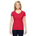 Picture of Ladies' Vapor® Cotton Short-Sleeve V-Neck T-Shirt