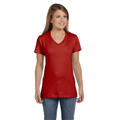 Picture of Ladies' 4.5 oz., 100% Ringspun Cotton nano-T® V-Neck T-Shirt