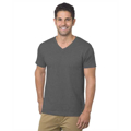 Picture of Unisex 4.2 oz., Fine Jersey V-Neck T-Shirt