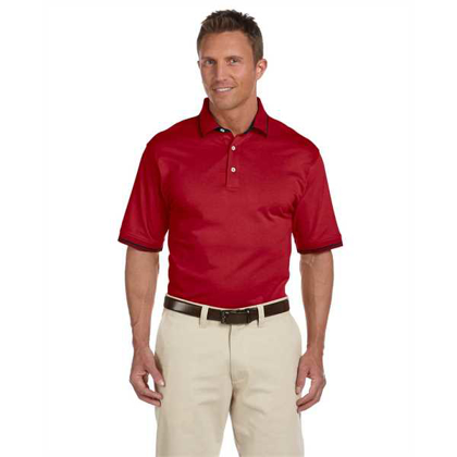 Picture of Men's 5.9 oz. Cotton Jersey Short-Sleeve Polo with Tipping