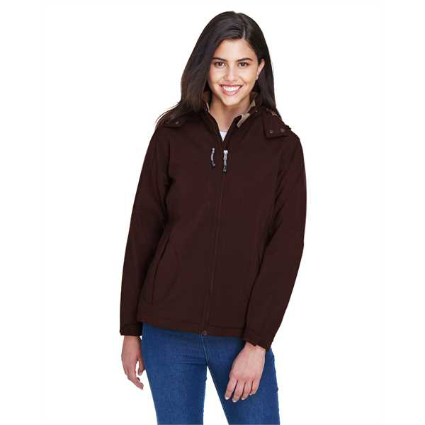 Picture of Ladies' Glacier Insulated Three-Layer Fleece Bonded Soft Shell Jacket with Detachable Hood