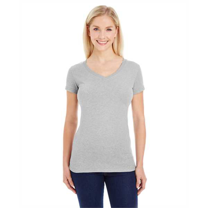 Picture of Ladies' Glitter V-Neck T-Shirt