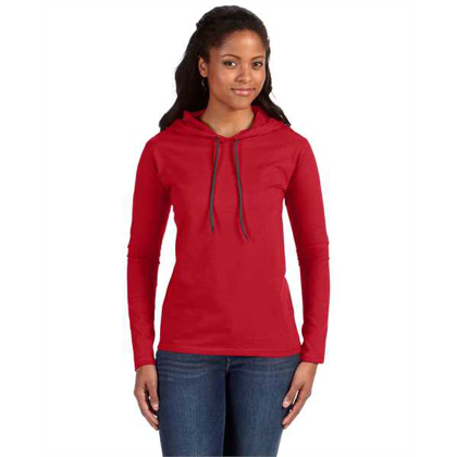 Picture of Ladies' Lightweight Long-Sleeve Hooded T-Shirt