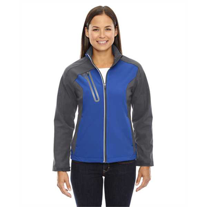 Picture of Ladies' Terrain Colorblock Soft Shell with Embossed Print