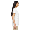 Picture of Ladies' Heavy Cotton™ 5.3 oz. V-Neck T-Shirt